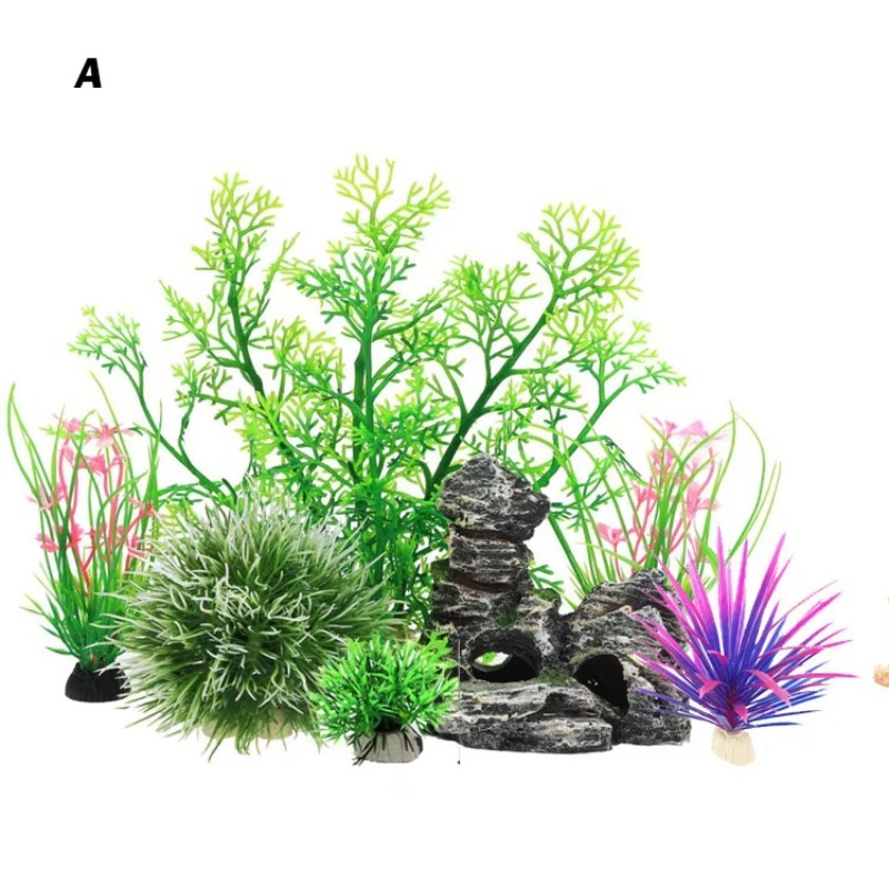 Planted Aquarium For Sale - 10 قطع من النباتات البلاستيكية الاصطناعية