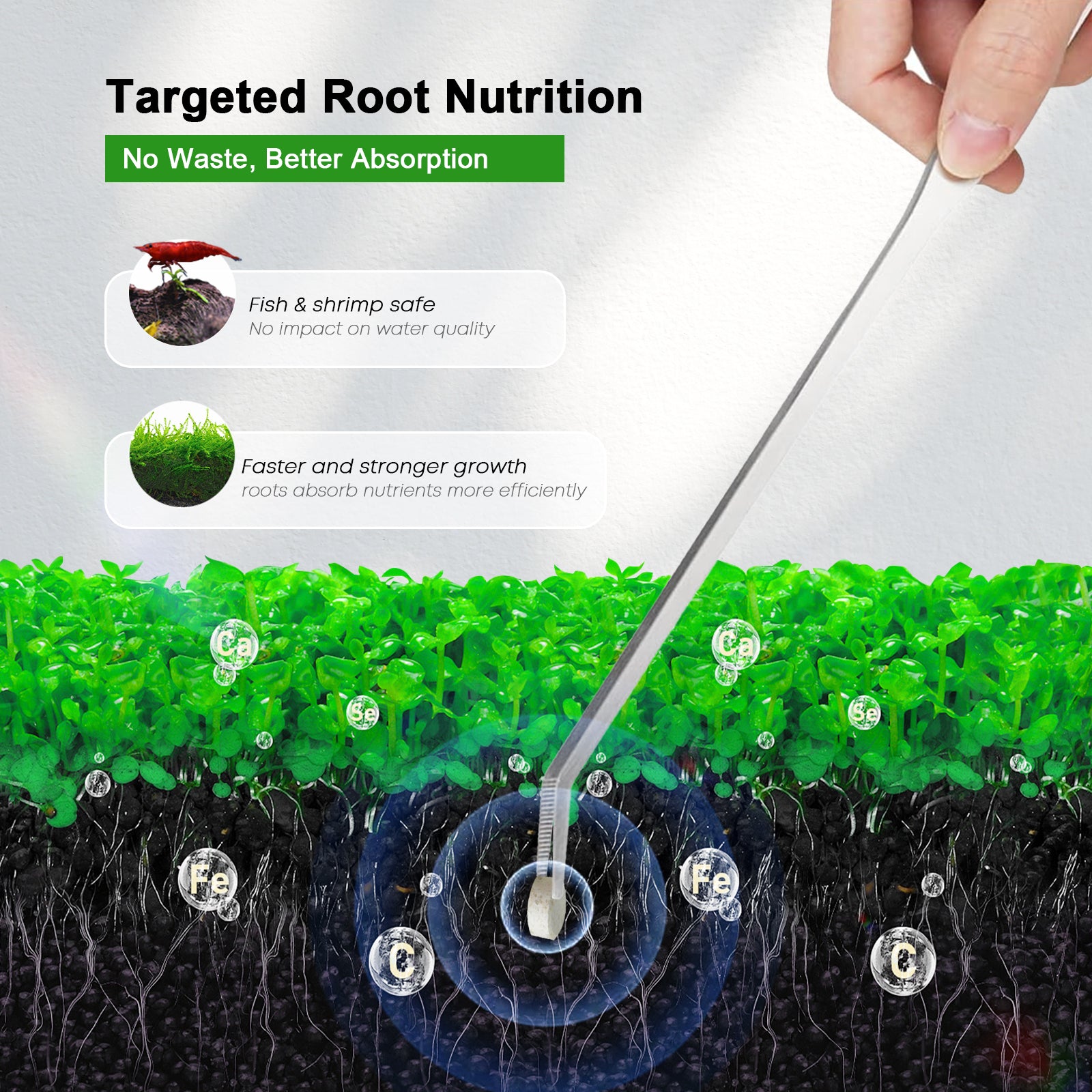 Aquarium Plant Root Tabs - أقراص FZONE للنباتات المائية العذبة، ملحقات