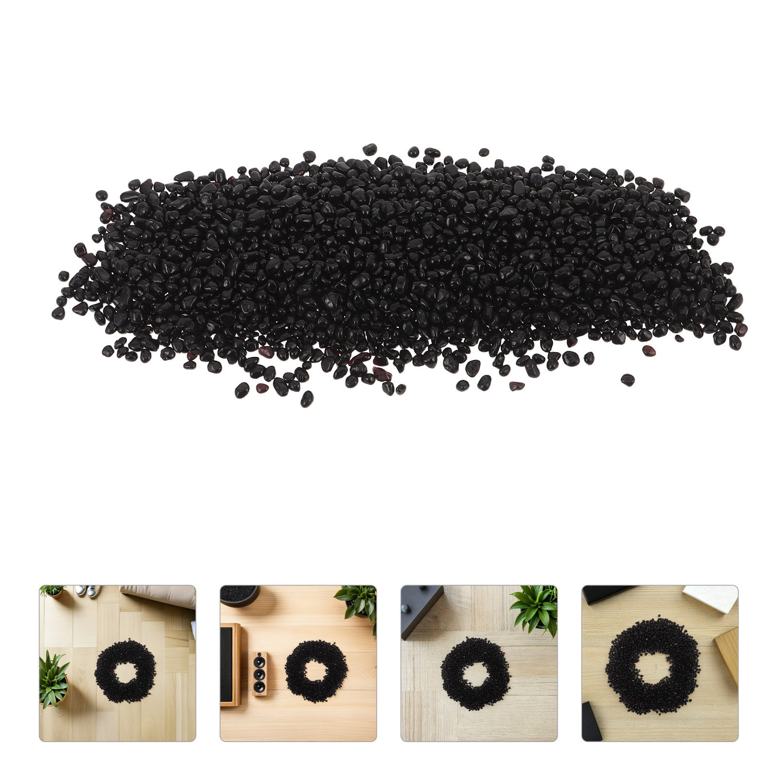 Planted Aquarium With Gravel - حصى أسود صغير وناعم لتزيين أحواض
