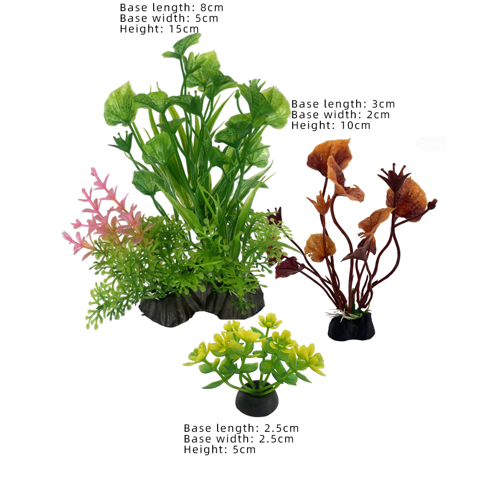 3 قطع من النباتات الاصطناعية ل - مراجعة Aquarium Plant Yellowing وسعره