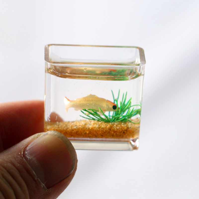 دمية صغيرة محاكاة الزجاج خزان  - مراجعة Planted Aquarium Photos وسعره