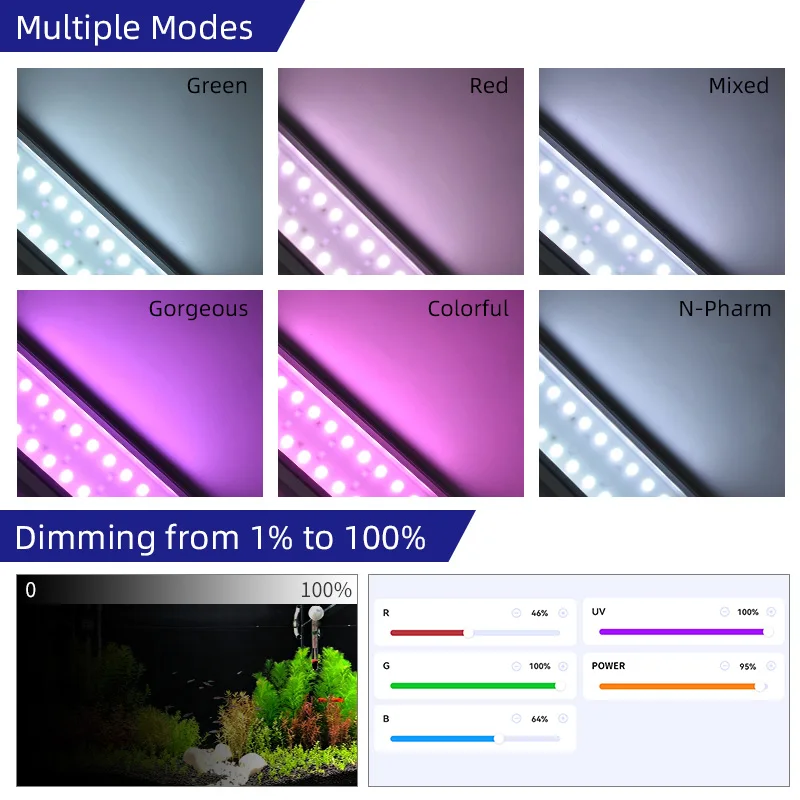 مصباح حوض السمك الذكي ZXY WEEK - مراجعة Planted Aquarium For Sale وسعره